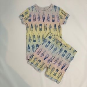 Baby Gap Organic Cotton Ice Cream Short Pajamas